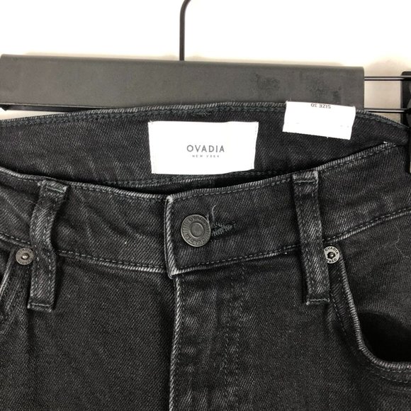Ovadia New York Men's Black High Rise Skinny Jeans 30 x 33 (Measures 28) - Picture 2 of 12